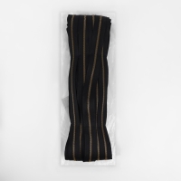 Молния рулонная металлическая, №5, 50 м, цвет чёрный/золотой Молния рулонная металлическая, №5, 50 м, цвет чёрный/золотой