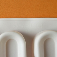 Форма для муссовых десертов и выпечки KONFINETTA &laquo;Венеция&raquo;, силикон, 29,5&times;17&times;3 см, 6 ячеек, цвет белый