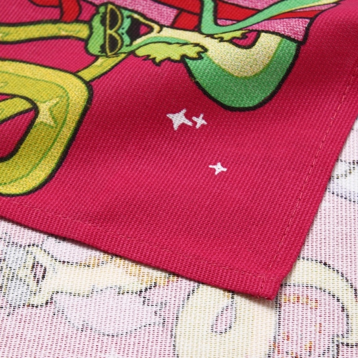 Новый год. Символ года. Змея. Полотенце Доляна "Новогодняя вечеринка" 28х46 см, 100% хл, рогожка 164 г/м2