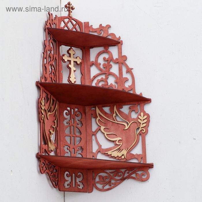 Иконостас № 11, цвет красное дерево, 61х18х39 см Иконостас № 11, цвет красное дерево, 61х18х39 см