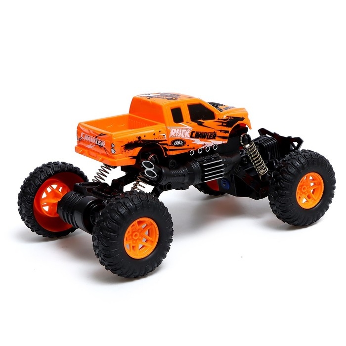 Джип радиоуправляемый &laquo;Пикап&raquo;, 1:18, работает от батареек, цвет оранжевый