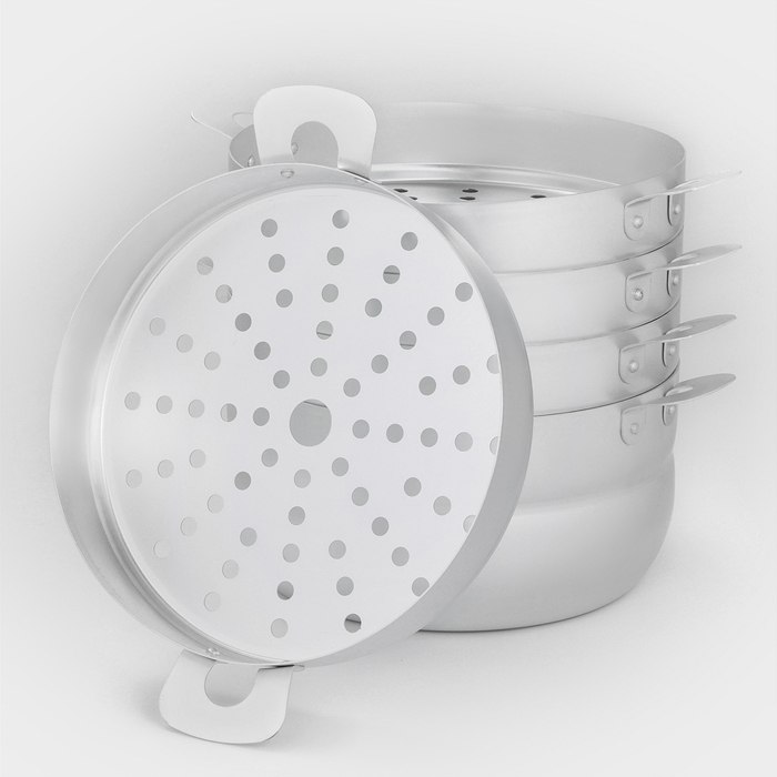 Манты-казан, 6 л, с 4 сетками, d=26 см, высота секции 5 см,металлическая крышка Манты-казан, 6 л, с 4 сетками, d=26 см, высота секции 5 см,металлическая крышка