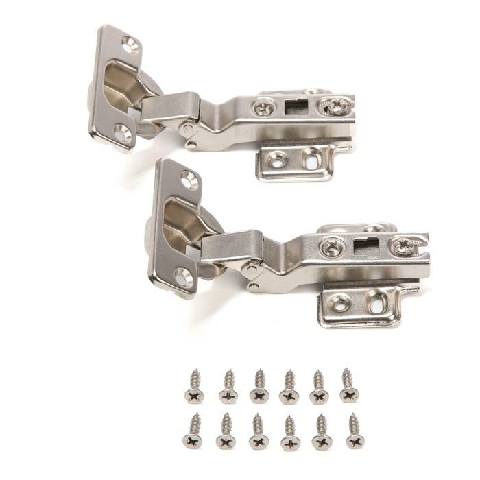 Петля мебельная накладная 45 градусов ТУНДРА, без доводчика Петля мебельная накладная 45 градусов ТУНДРА, без доводчика