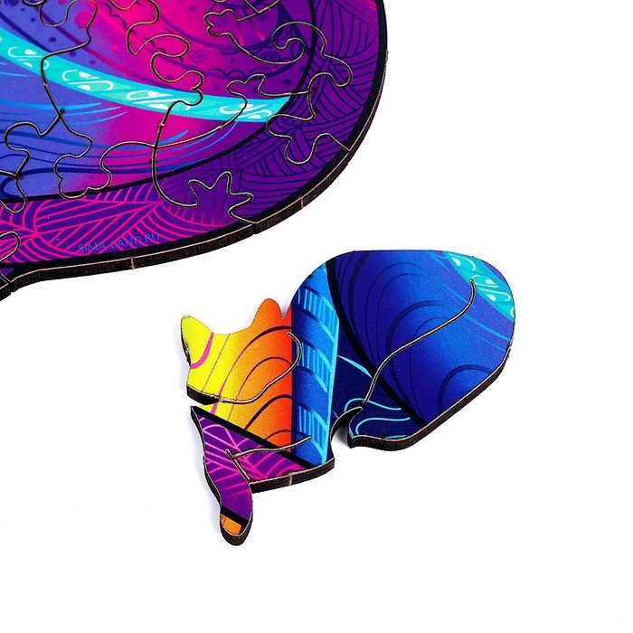 Пазл деревянный фигурный «Магия ночи», 82 элементов Пазл деревянный фигурный «Магия ночи», 82 элементов