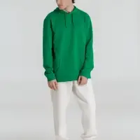 Толстовка с капюшоном унисекс Hoodie, зеленая, размер S