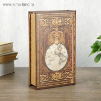 Сейф-книга дерево кожзам "Этот огромный мир" 21х13х5 см Сейф-книга дерево кожзам "Этот огромный мир" 21х13х5 см