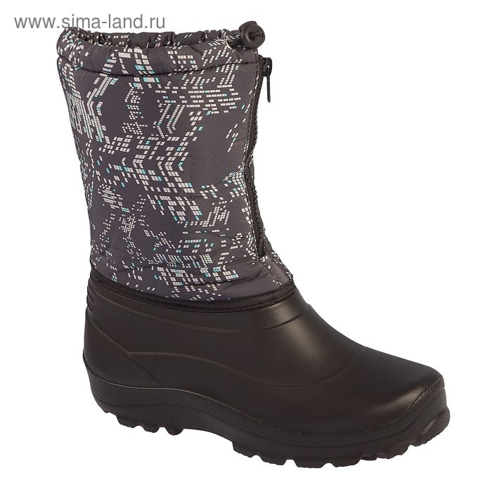 Сноубутсы подростковые, цвет чёрный, размер 36-37