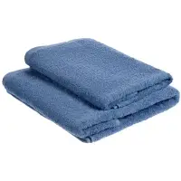 Полотенце махровое &laquo;Кронос&raquo;, среднее, синее (дельфинное)