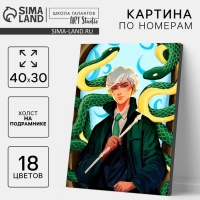 Картина по номерам на холсте с подрамником на новый год &laquo;Магия и змеи&raquo;, 30 х 40 см, символ года 2025, новогодний набор для творчества