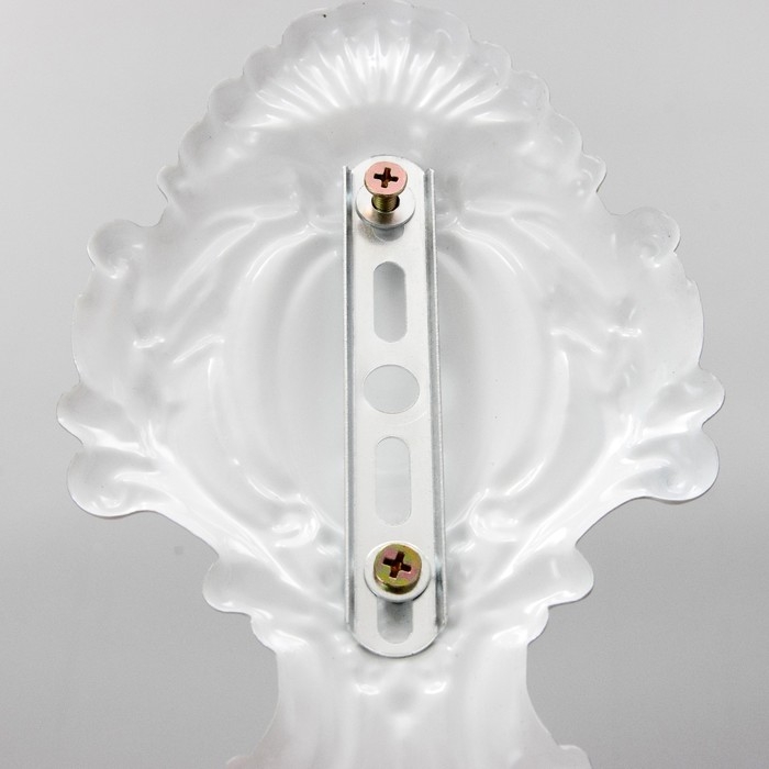 Бра "Аделина" Е27 40Вт белый с золотой патиной