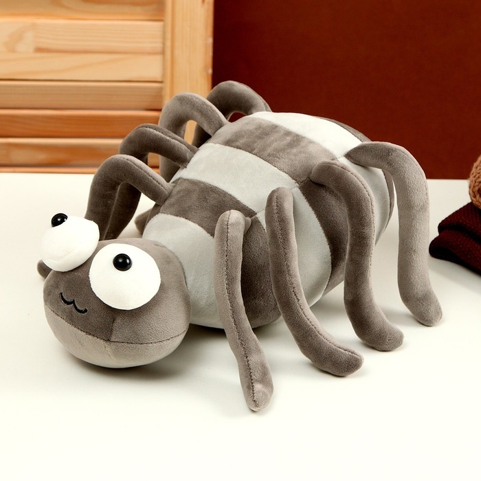 Мягкая игрушка &laquo;Паук&raquo;, 27 см, цвет серый