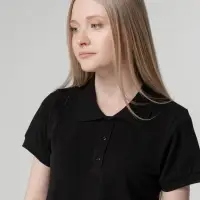 Рубашка поло женская Virma lady, черная, размер S