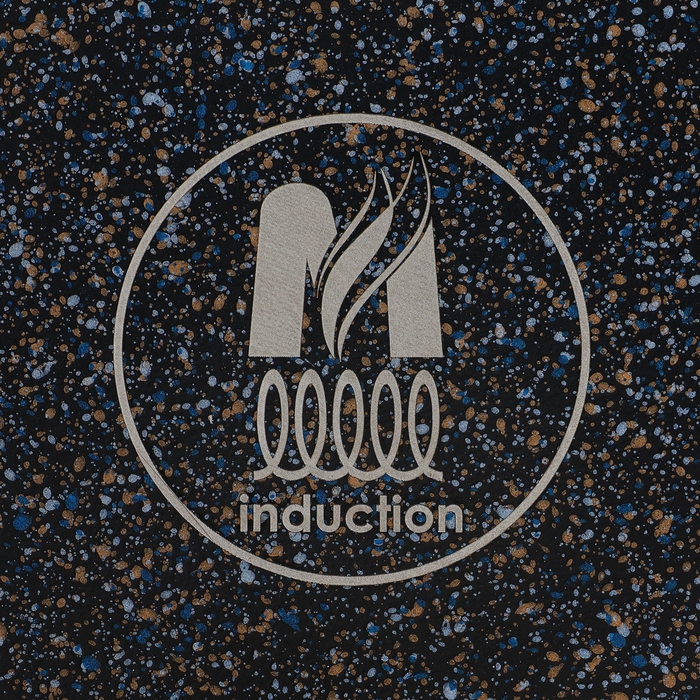 Кастрюля &laquo;Гранит Star&raquo; Induction Pro, 3л, d=22 см, h=11,2 см, стеклянная крышка, индукция, тёмно-синий