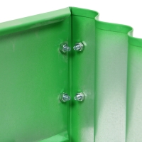 Клумба оцинкованная &laquo;Лепесток&raquo;, d = 70 см, высота бортика 15 см, ярко-зелёная, Greengo