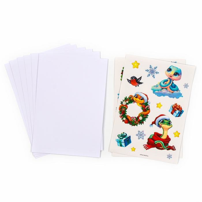 Новогодний набор для рисования на воде &laquo;Новый год! Змея эбру&raquo;, символ года 2025