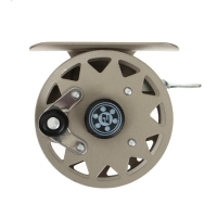 Катушка инерционная, металл, 2 подшипника, диаметр 5.5 см, цвет коричневый, TL55A Катушка инерционная, металл, 2 подшипника, диаметр 5.5 см, цвет коричневый, TL55A