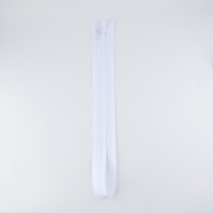 Молния &laquo;Трактор&raquo;, №8, разъёмная, 2 замка, замки автомат, 100 см, цвет белый