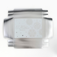 Коробка подарочная новогодняя складная «Ёлочные шары», 21 х 15 х 7 см, Новый год Коробка подарочная новогодняя складная «Ёлочные шары», 21 х 15 х 7 см, Новый год