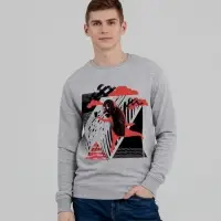 Свитшот &laquo;Преодолень&raquo;, серый меланж, размер S