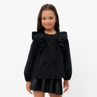 Рубашка детская KAFTAN, р. 34 (122-128), черный Рубашка детская KAFTAN, р. 34 (122-128), черный