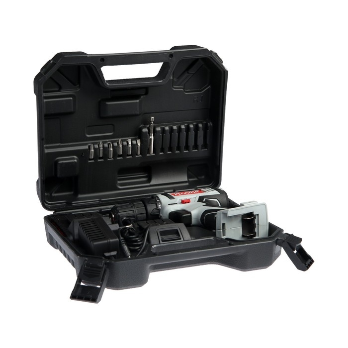 Дрель-шуруповерт Дрель-шуруповерт "Ресанта" ДА-18-2ЛК, 18 Вт, 2х2 Ач, Li-Ion, 50 Нм, 400/1400 об/мин