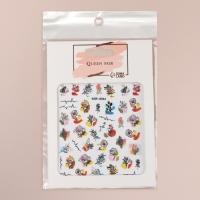 Наклейки для ногтей &laquo;Букет&raquo;, разноцветные