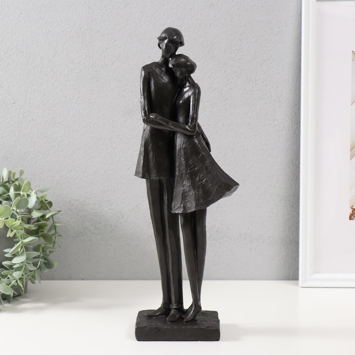 Сувенир полистоун Сувенир полистоун "Мама и дочка" чёрный 40х12х11 см