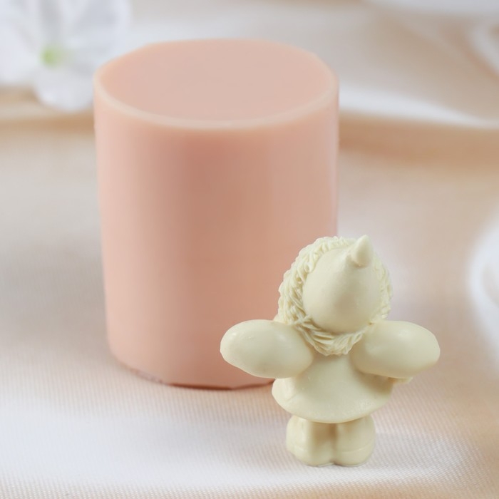 Молд силиконовый "Новогодний ангел" изделие 6,7х5,2х3,3 см