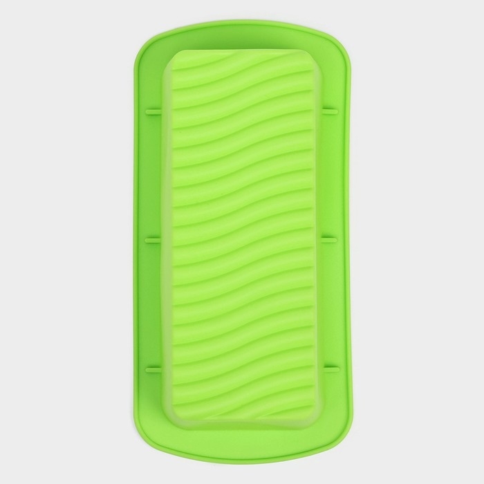 Форма для выпечки Доляна &laquo;Хлеб. Полосы&raquo;, 27,5&times;13,5&times;7 см, цвет зеленый