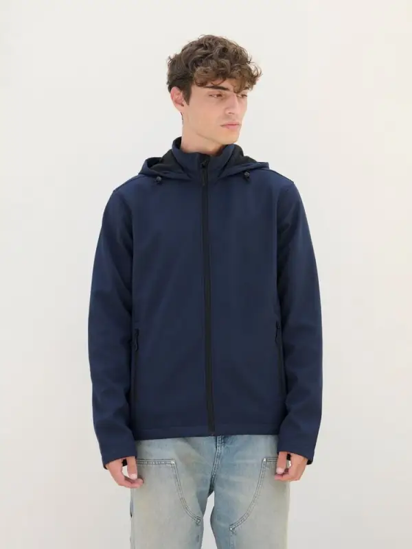 Куртка софтшелл с капюшоном мужская Race Men, ярко-синяя (royal), размер L