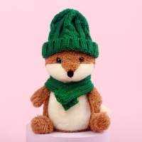 Новогодняя мягкая игрушка «Лисёнок в шапке и шарфике», на новый год Новогодняя мягкая игрушка «Лисёнок в шапке и шарфике», на новый год