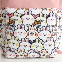 Рюкзак детский 23*11*32, отд на молнии, 3 н/к, заяц, розовый Рюкзак детский 23*11*32, отд на молнии, 3 н/к, заяц, розовый