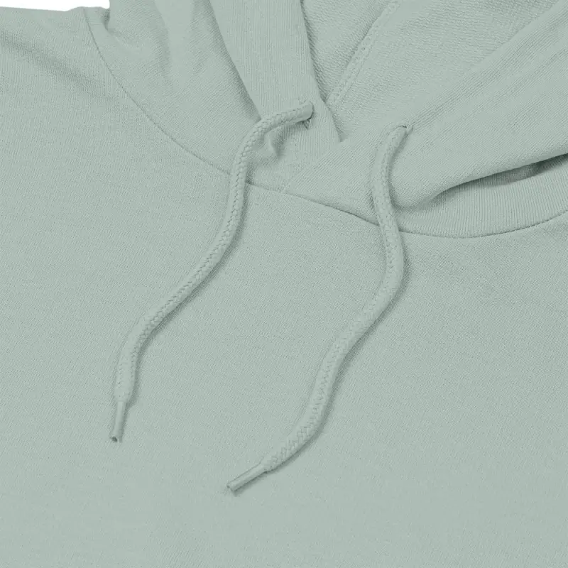 Толстовка с капюшоном унисекс Hoodie, серо-зеленая, размер XS