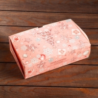 Коробка сборная крышка-дно с окном, "Розовые мечты", 25 х 15 х 7 см набор 5 шт Коробка сборная крышка-дно с окном, "Розовые мечты", 25 х 15 х 7 см набор 5 шт