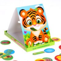 Развивающая игра &laquo;Накорми зверушку&raquo; (2 основы+ ложка+ 20 элементов)