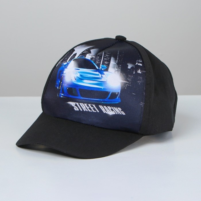 Кепка детская для мальчика &laquo;Тачка с флагом&raquo;, р-р. 52-54, 5-7 лет