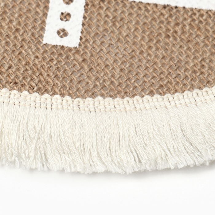 Новый год. Салфетка &laquo;Merry bright&raquo; цв.белый, 37*37 см