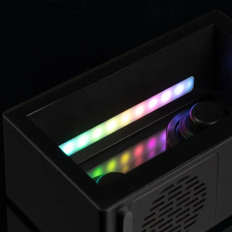 Bluetooth-колонка со светомузыкой Sensofonic, черная Bluetooth-колонка со светомузыкой Sensofonic, черная