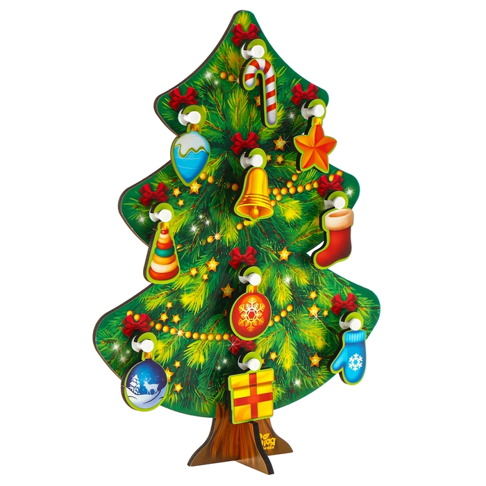 Новогодняя развивающая игрушка &laquo;Новый год! Ёлочка&raquo;, 15 х 20 см