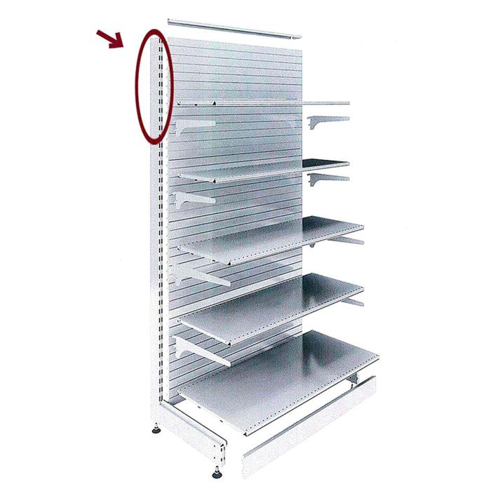 Штатив для стеллажа, двусторонний, 230 см, цвет белый