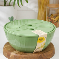 Салатник с крышкой и приборами &laquo;Bono&raquo;, 5 л, цвет микс