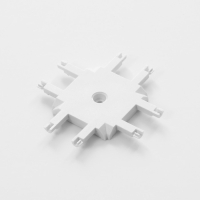 Коннектор SLIM "Х-образный" 4-жильный белый 0,7х4х2см