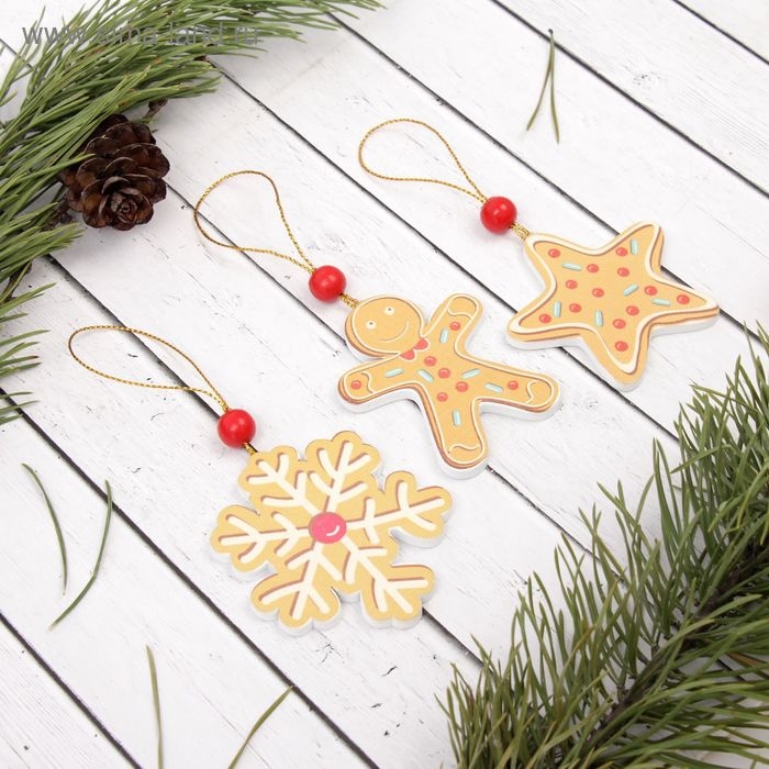 Подвеска новогодняя &laquo;Печенька&raquo;, МИКС