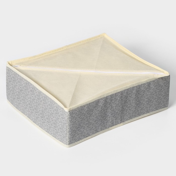 Органайзер для хранения белья Доляна «Европа», 18 ячеек, 35×30×12 см, цвет бежевый Органайзер для хранения белья Доляна «Европа», 18 ячеек, 35×30×12 см, цвет бежевый