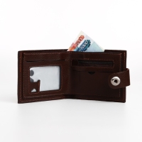 Портмоне мужское на магните, отдел для купюр, для карт, для монет, цвет коричневый Портмоне мужское на магните, отдел для купюр, для карт, для монет, цвет коричневый