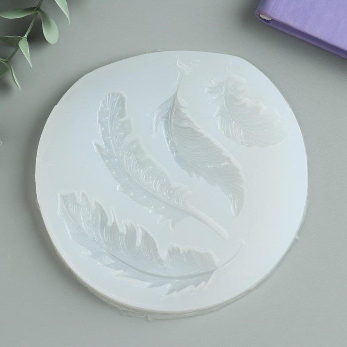 Молд силикон Молд силикон "Пёрышки" 4 предмета 0,8х10,5х11 см