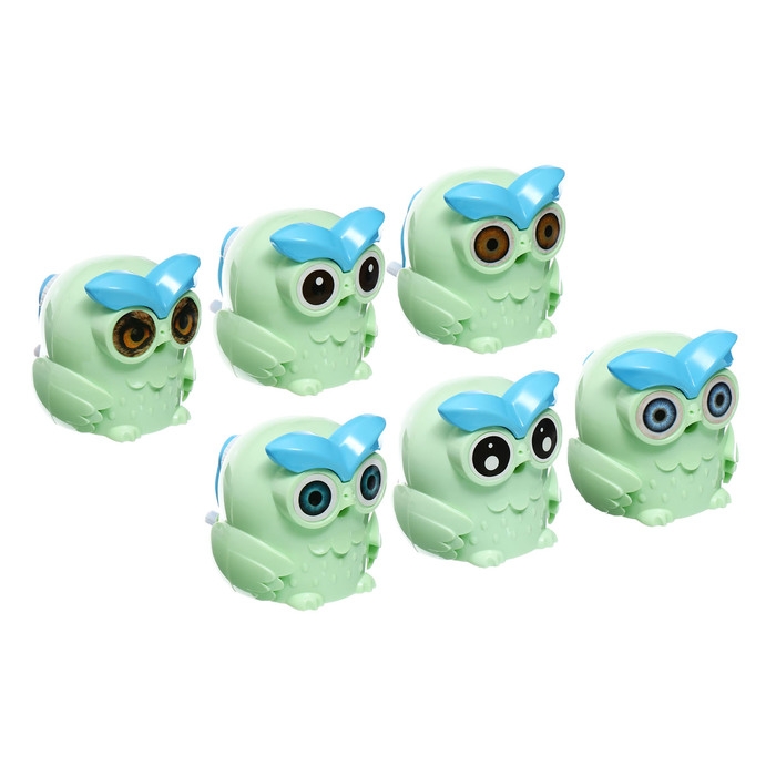 Точилка механическая с контейнером Сова Светло-зеленая Точилка механическая с контейнером Сова Светло-зеленая