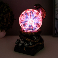 Плазменный шар полистоун "Кобра" золото 21х13х10,5 см Плазменный шар полистоун "Кобра" золото 21х13х10,5 см