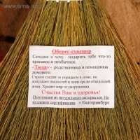 Оберег &laquo;Домовушка Тюха&raquo;, на венике, микс