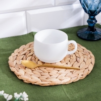 Салфетка сервировочная, d 20 х 0.5 см, водный гиацинт Салфетка сервировочная, d 20 х 0.5 см, водный гиацинт